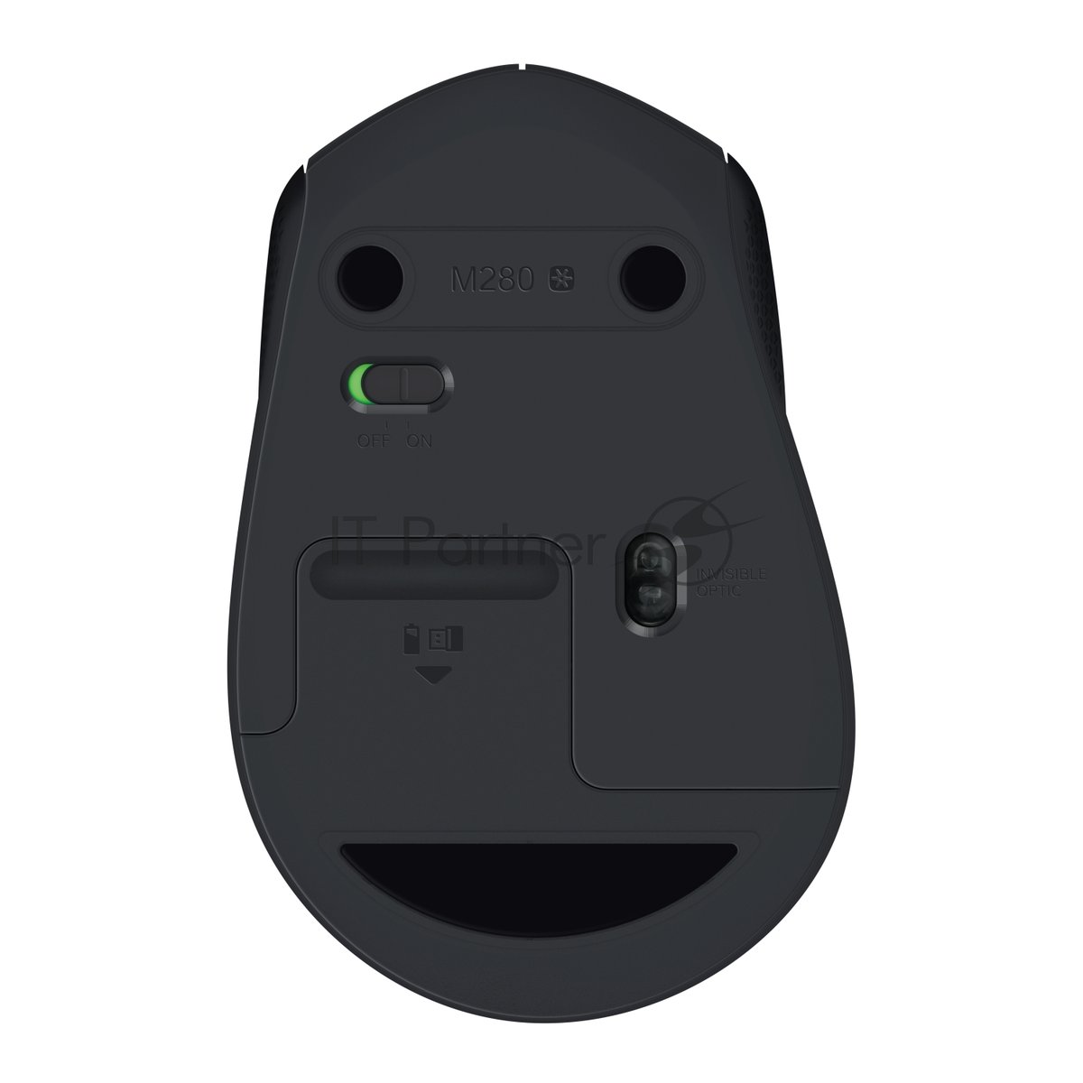 Мышь беспроводная Logitech M280 черный, 1000 dpi, радиоканал, USB, кнопки - 3