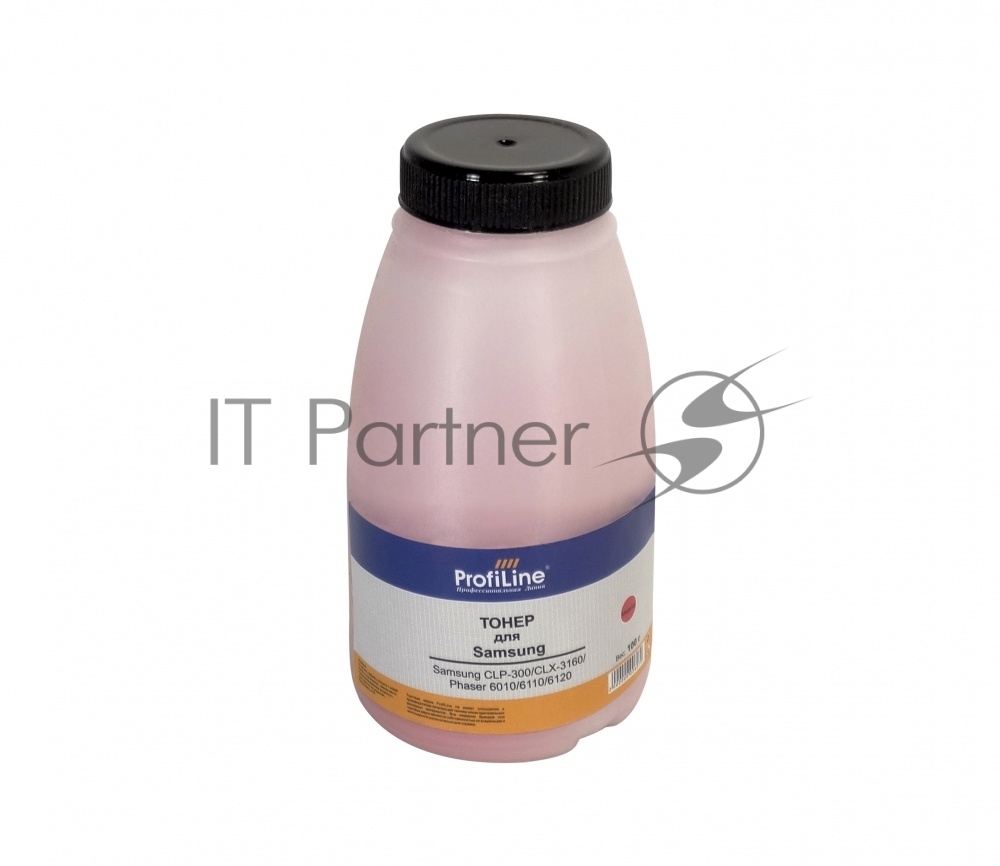 Тонер ProfiLine для принтеров Samsung CLP-300/CLX-3160/Phaser 6010/6110/6120/WC 6000/6015 magenta 100гр Фасовка РФ