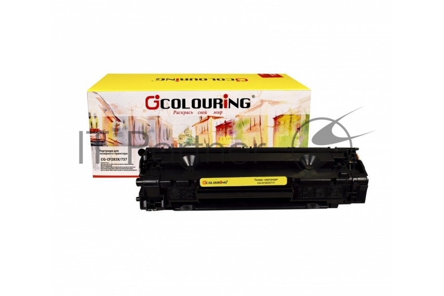 Картридж лазерный Colouring CG-CF283X/737 черный (2400 стр.) для HP LaserJet Pro MFP M127fn/M127fw/M201n/dw/M225dn/dw/Canon iC MF211/212/215/216/222/223/224/226/217/227/229