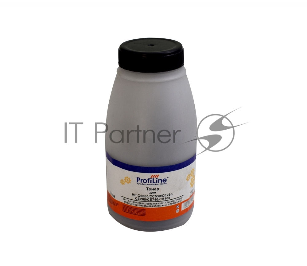 Тонер ProfiLine PL-Q6000/CC530/CE250/CE260/CE740/CB400 для HP CLJ 1600/2600n/2600dn/2600dtn/CM2320/CP2025/3525/5220/5225/4005/4025/4525/Canon LBP5000/5100 черный 90 гр Фасовка РФ