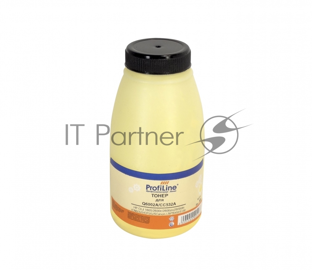 Тонер ProfiLine PL-Q6002/CC532/CE252/CE262/CE742/CB402 для HP CLJ 1600/2600n/2600dn/2600dtn/CM2320/CP2025/3525/5220/5225/4005/4025/4525/Canon LBP5000/5100Yellow 90 гр Фасовка РФ