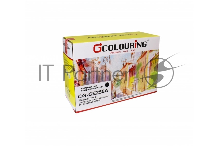 Картридж лазерный Colouring CG-CE255A, черный, 6000 стр.