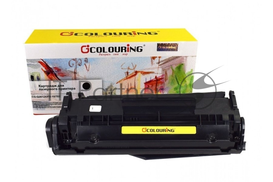 Картридж лазерный Colouring CG-Q2612X черный (3000 стр.) для HP LJ 1010/1012/1015/1018/1020/1022/3015/3020/3030/3050/3052/3055/M1005/M1005MFP/M1319/M1319MFP Series Canon LBP2900/3000