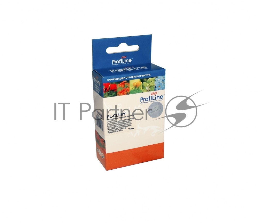 Картридж струйный ProfiLine PL-CLI-8Y для принтеров Canon Pixma iP3300/iP6600D/MP950 с чипом Yellow водн
