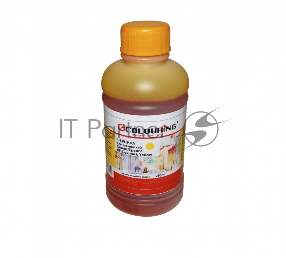Чернила Colouring для принтеров Canon/Epson/HP/Lexmark Yellow 250 мл водн U