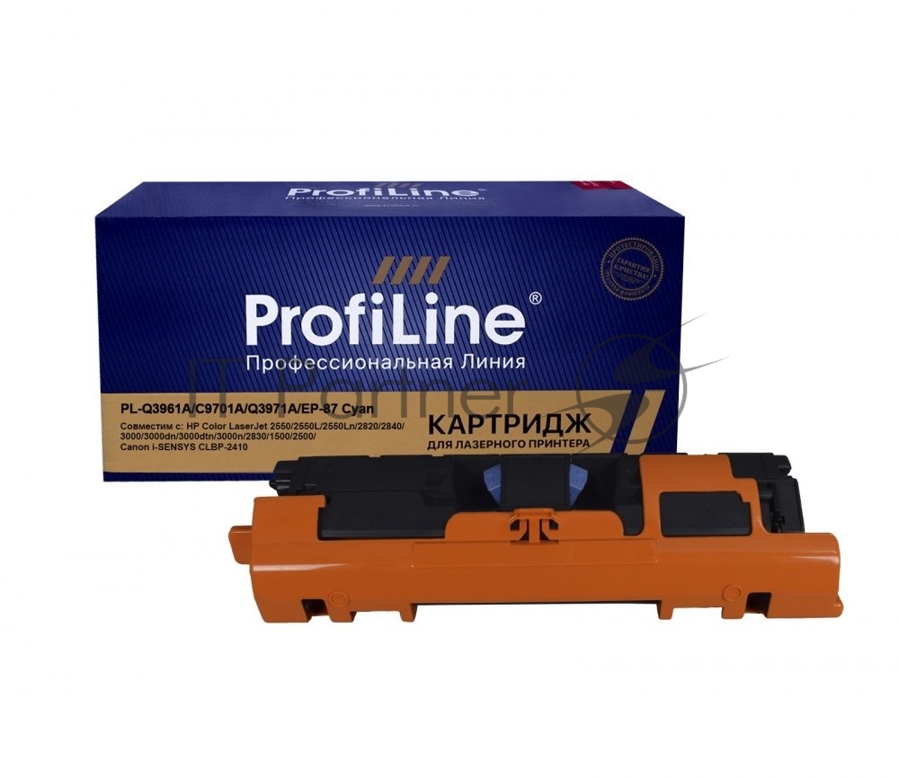 Картридж лазерный ProfiLine PL-Q3961A/C9701A/C3971/EP-87 для принтеров HP Color LaserJet 1500/2500/2550/2820/2840 Series Canon LBP-2410/LBP-5200/ImageClass MF8180C Cyan 4000 копий ProfiLine