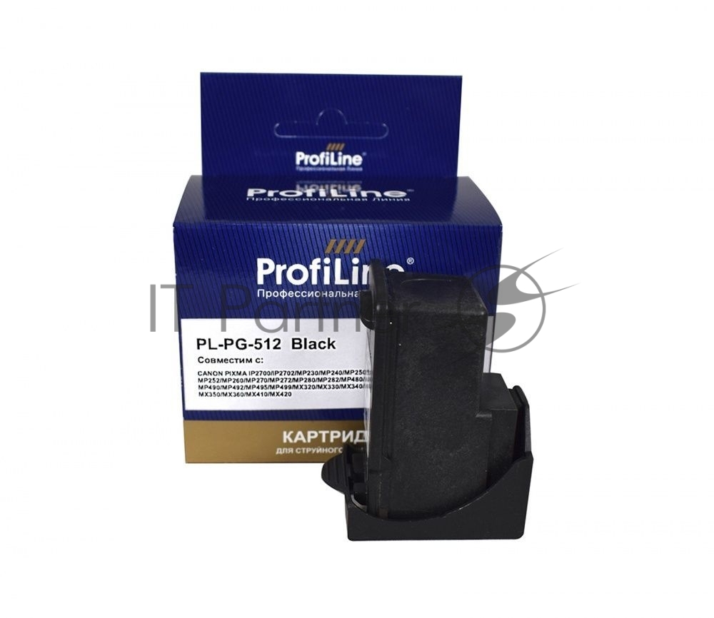 Картридж струйный ProfiLine PL-PG-512 для Canon Pixma iP2700 MP240/250/260/270/272/280/480/490/492/495/ MX320/330/340/350 Black водн