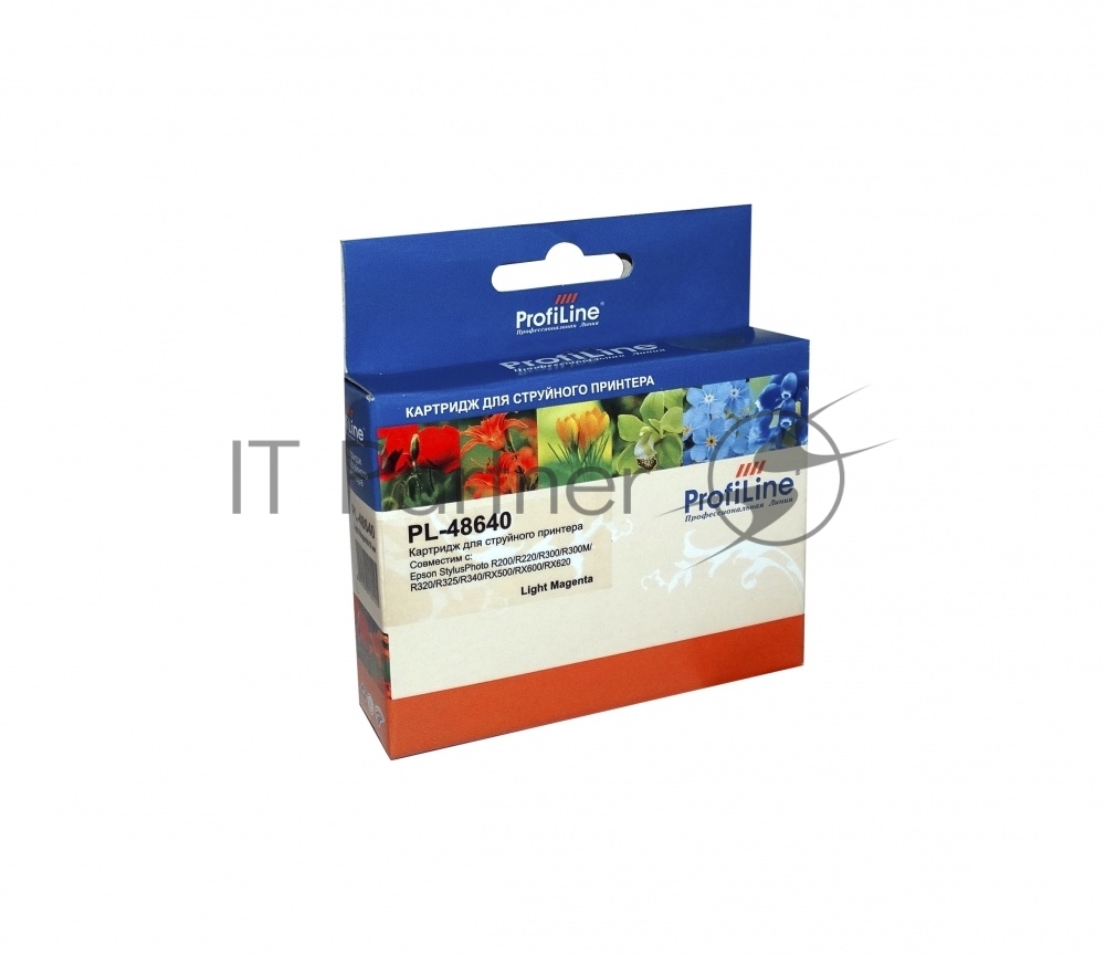 Картридж струйный ProfiLine PL-48640 для принтеров Epson StylusPhoto R200/R220/R300/R300M/R320/R325/R340/RX500/RX600/RX620 Light Magenta водн