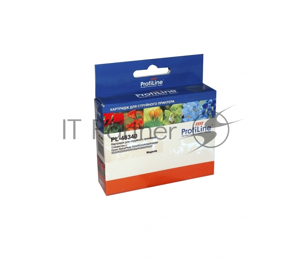 Картридж струйный ProfiLine PL-48340 для принтеров Epson StylusPhoto R200/R220/R300/R300M/R320/R325/R340/RX500/RX600/RX620 Magenta водн