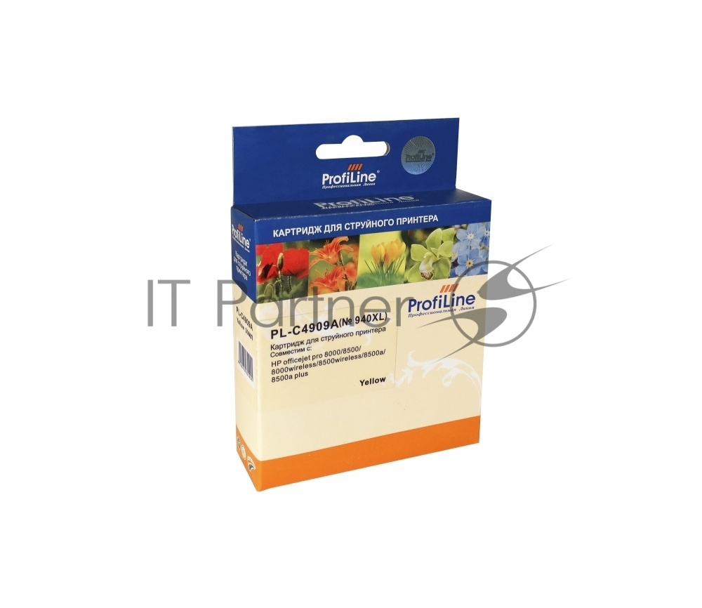 Картридж ProfiLine PL-C4909A (№940XL) для HP Officejet Pro 8000/8500 водн. черн. Yellow 25 мл ProfiLine