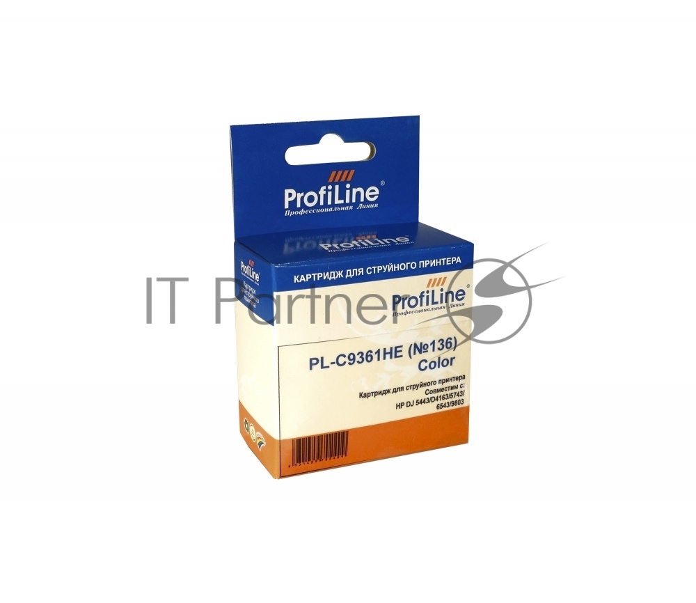 Картридж струйный ProfiLine PL-C9361HE №136 для принтеров HP DJ 5443/D4163/5743/6543/9803 Color водные