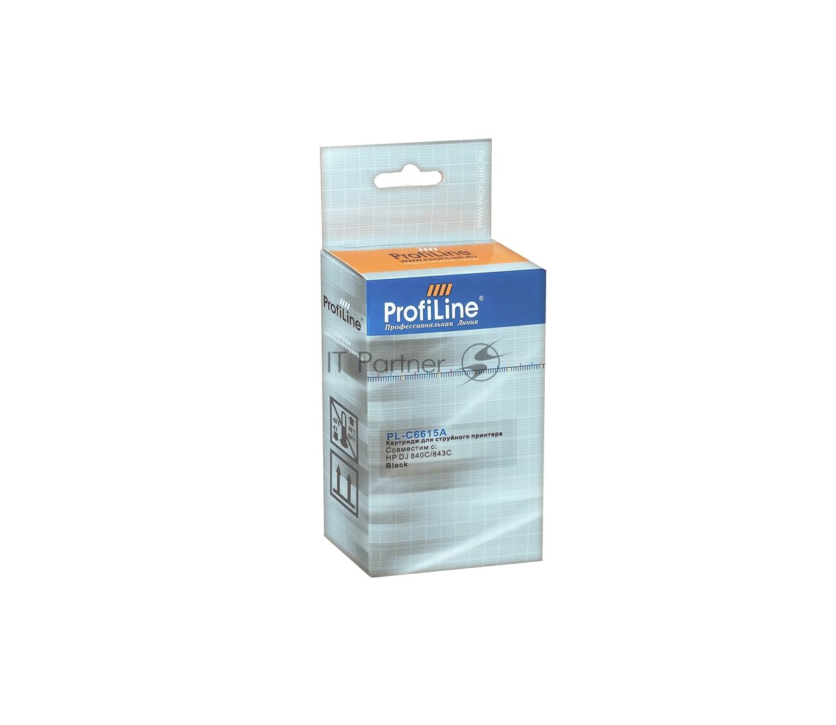 Картридж струйный ProfiLine PL-C6615A для принтеров HP DJ 840C/843C Black водн