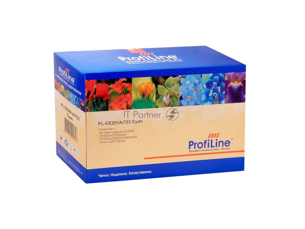 Картридж лазерный ProfiLine PL-CE251A/723 для принтеров HP Color LaserJet CP3520/CP3525n/CP3525dn/CP3525x/CM3530/CM3530fx/Canon LBP7750cdn Cyan 7000 копий
