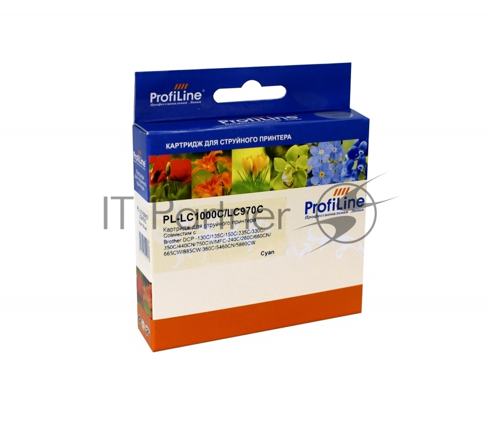 Картридж струйный ProfiLine PL-LC1000C/LC970BC для принтеров Brother DCP -130C/135C/150C/235C/330C/350C/440CN/750CW/MFC-240C/260C/660CN/665CW/885CW/360C/5460CN/5860CW 20 мл Cyan