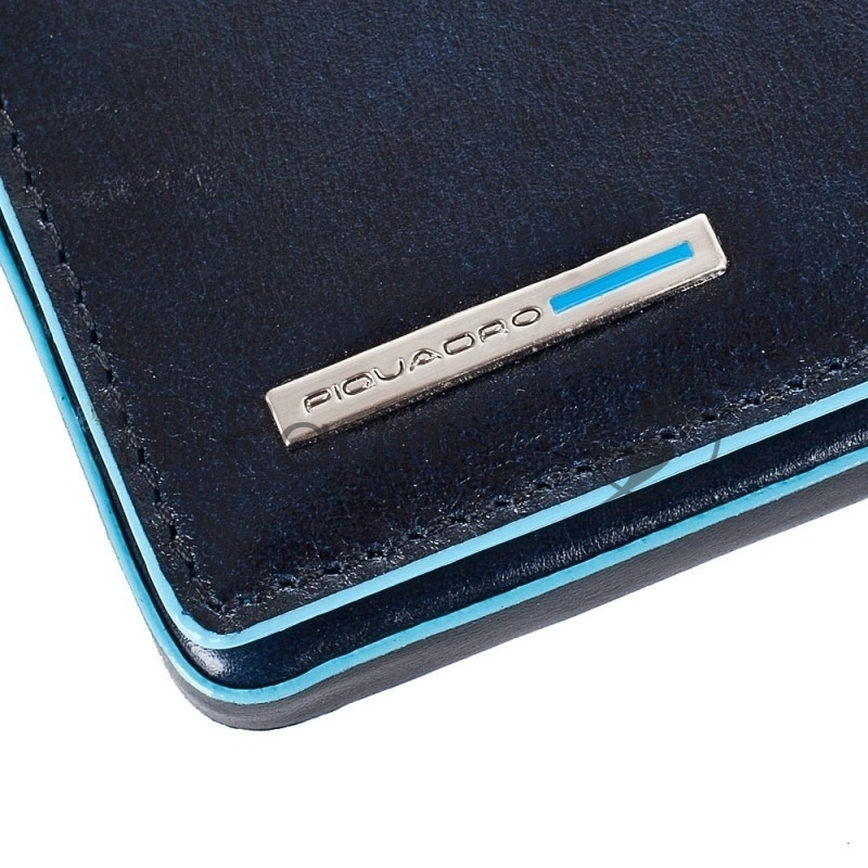 Чехол для визитных карт Piquadro Blue Square PP1263B2/BLU2 синий, натуральная кожа