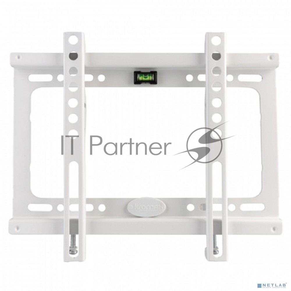 Кронштейн Kromax IDEAL-5 White, 15"-47", max 40 кг, настенный, VESA 200x200 мм, тонкий профиль