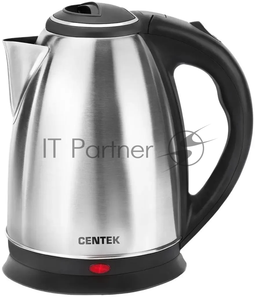 (Поврежденная упаковка) Чайник Centek CT-0035 (матовый) металл 1,5л, 2000W, хромированная вставка на крышке     