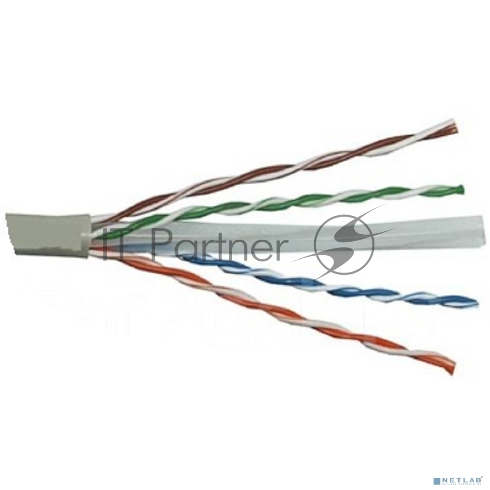 Exegate EX186134RUS Кабель UTP 4 пары кат.6 Exegate CCA, 23AWG, 305м pullbox, серый