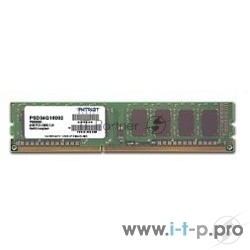 Оперативная память Patriot, DDR3, 4GB (1x4 GB), 1600 MHz, CL11, DIMM