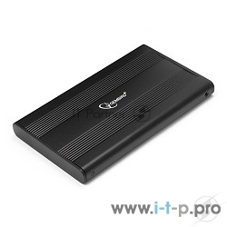 <075838> Внешний контейнер USB3.0 -> SATA 2.5", Gembird EE2-U3S-5, алюминий, чёрный [EE2-U3S-5]