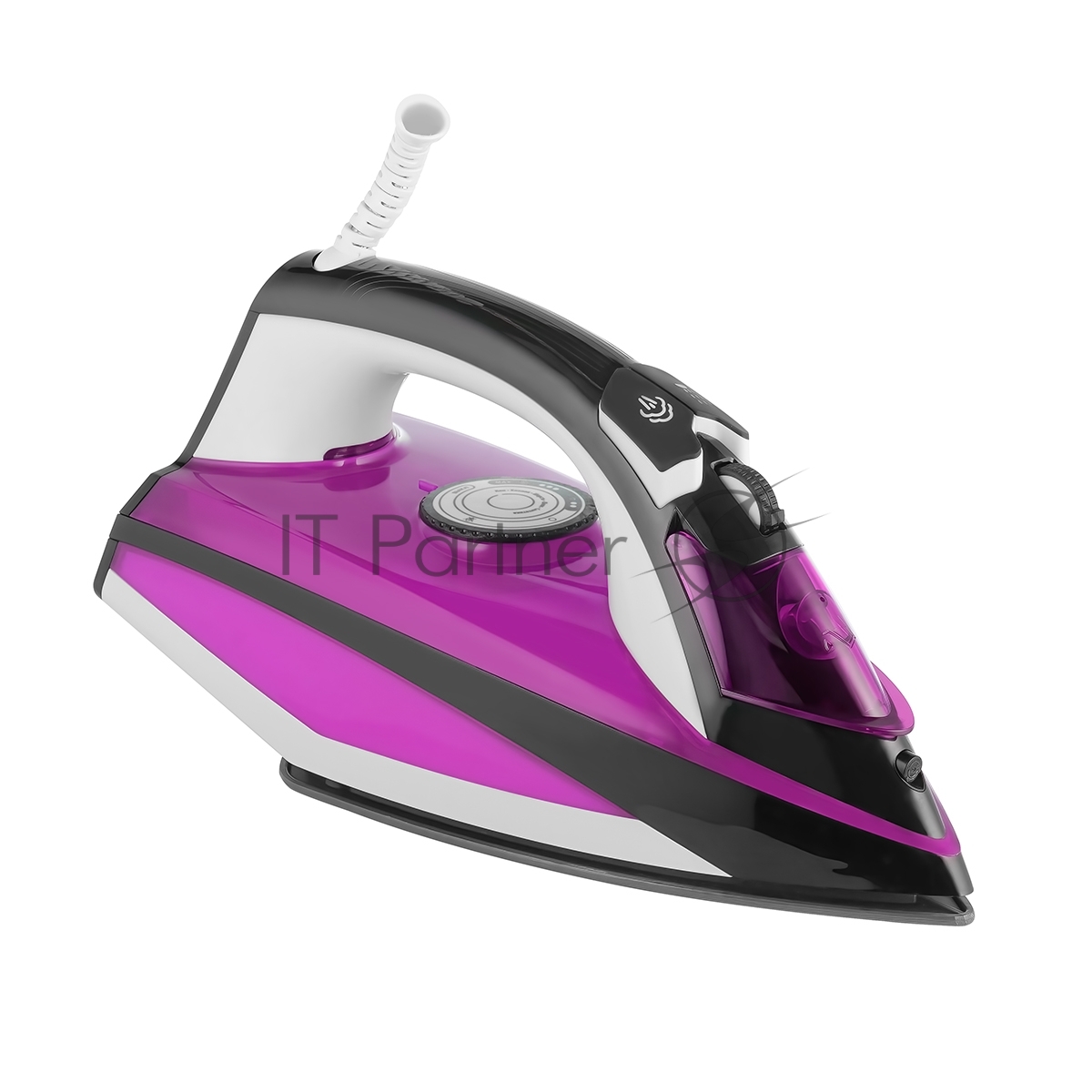 Утюг Centek CT-2344 фиолетовый/белый, 2200 Вт, 45 г/мин, 145 г/мин, 320 мл