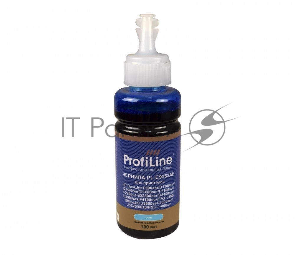Чернила ProfiLine 22 (9352) для принтеров HP DJ 3920/3940/PSC1410 Cyan 100 мл водн