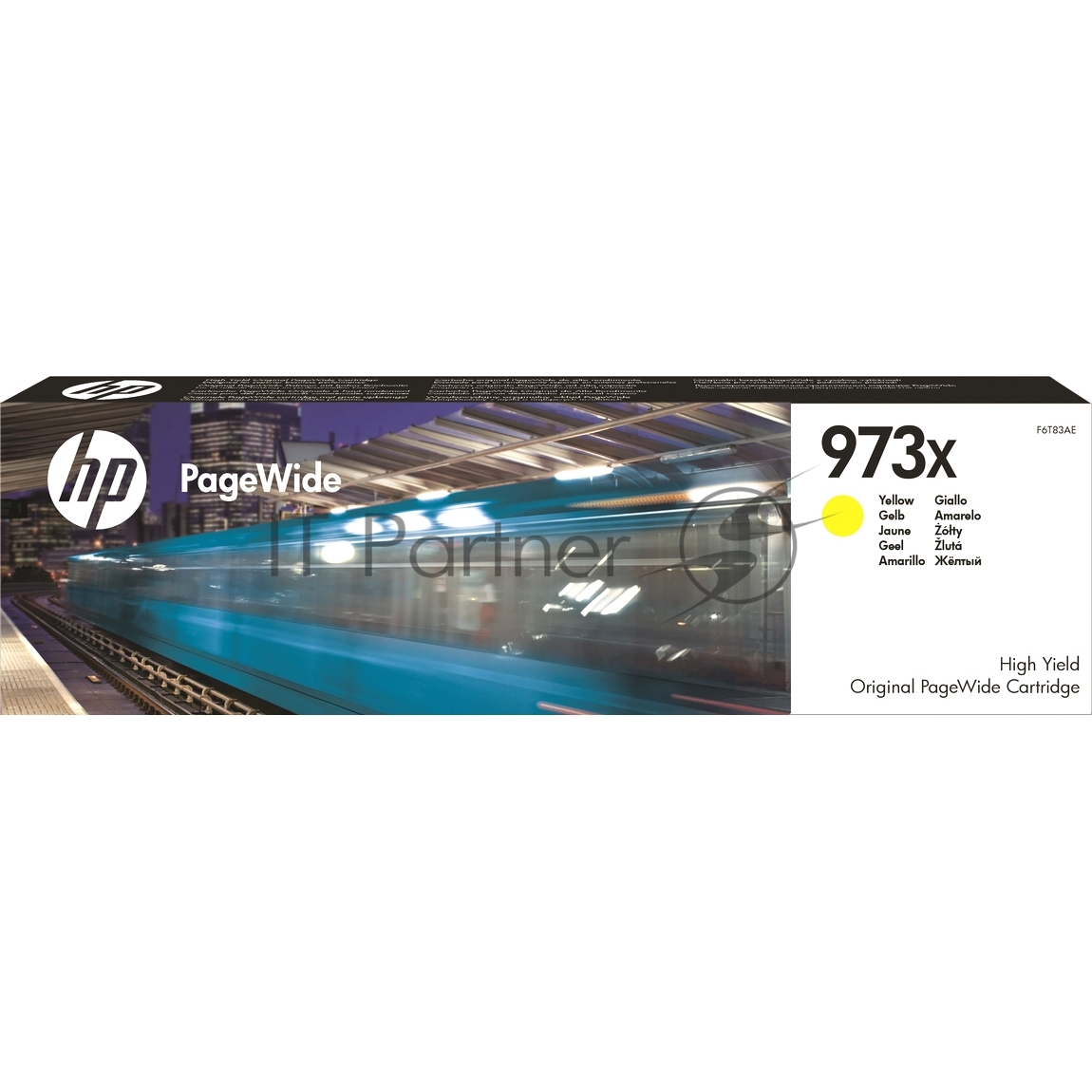 F6T83AE - Картридж струйный HP 973X F6T83AE, PageWide увеличенной емкости, совместимые товары PageWide Pro 477 / 452, желтый