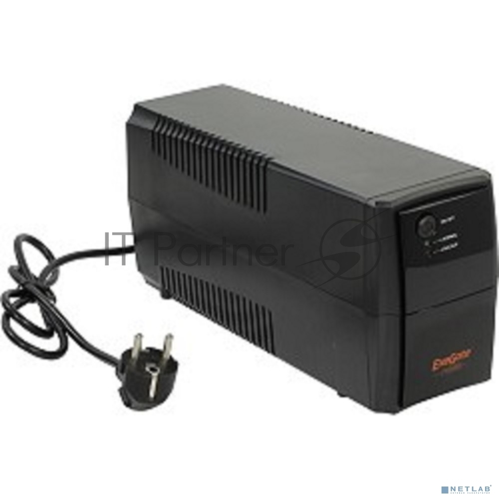 Источник бесперебойного питания ExeGate EP244543RUS Power Back BNB-600 600VA, черный, 2 евророзетки