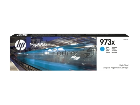 Картридж Hewlett-Packard HP 973X Cyan (Голубой) 7000 стр, Pagewide 452dw/477dw & P55250dw/MFP P57750dw
