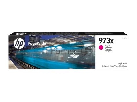 F6T82AE - 973X Magenta Original PageWide Cartridge for PageWide Pro 452/477 MFP, up to 7000 pages