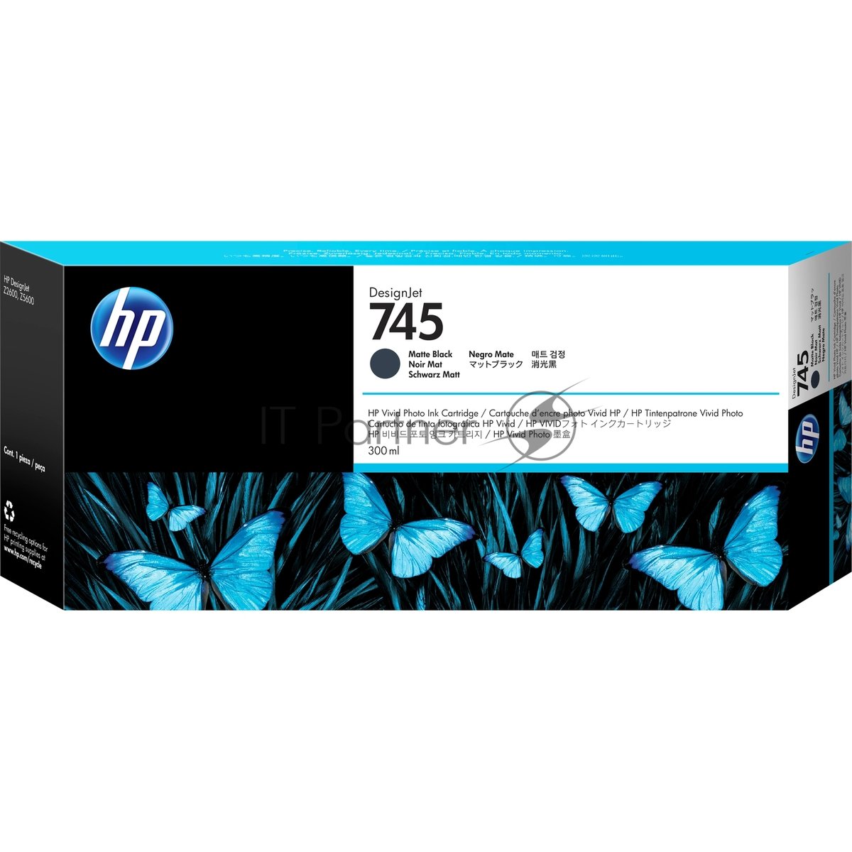 Картридж Cartridge HP 745 для DesignJet Z5600, черный матовый (300мл)