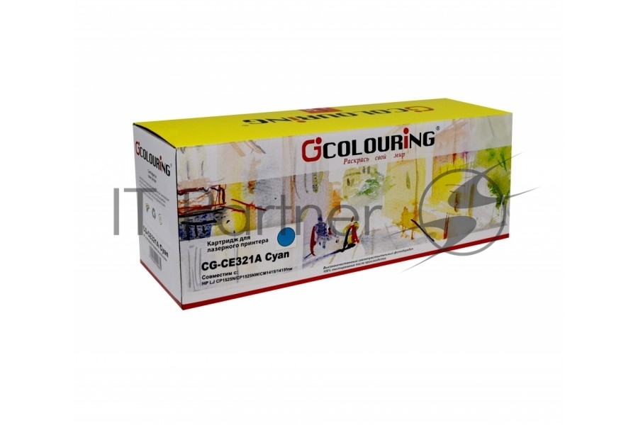 Colouring CG-CE321A Картридж лазерный Colouring CG-CE321A голубой (1300 стр.) для принтеров HP  LJ  CP1525N/CP1525NW/CM14