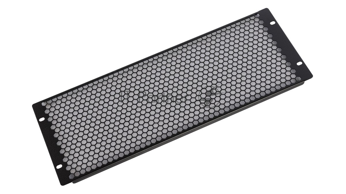 ЦМО Фальшпанель в шкаф 19" 4U перфорированная, цвет черный(ФП-4.4-9005)