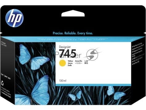 Картридж струйный HP 745 Желтый для HP DesignJet, 130мл