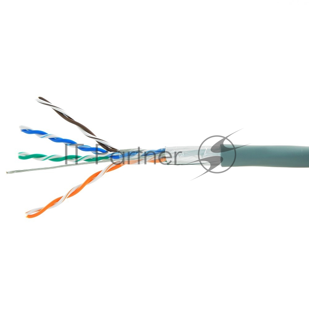 Витая пара FTP кат.5e, 4 пары, CU, 0.45мм, 305м., серый, Cablexpert (FPC-5004E)