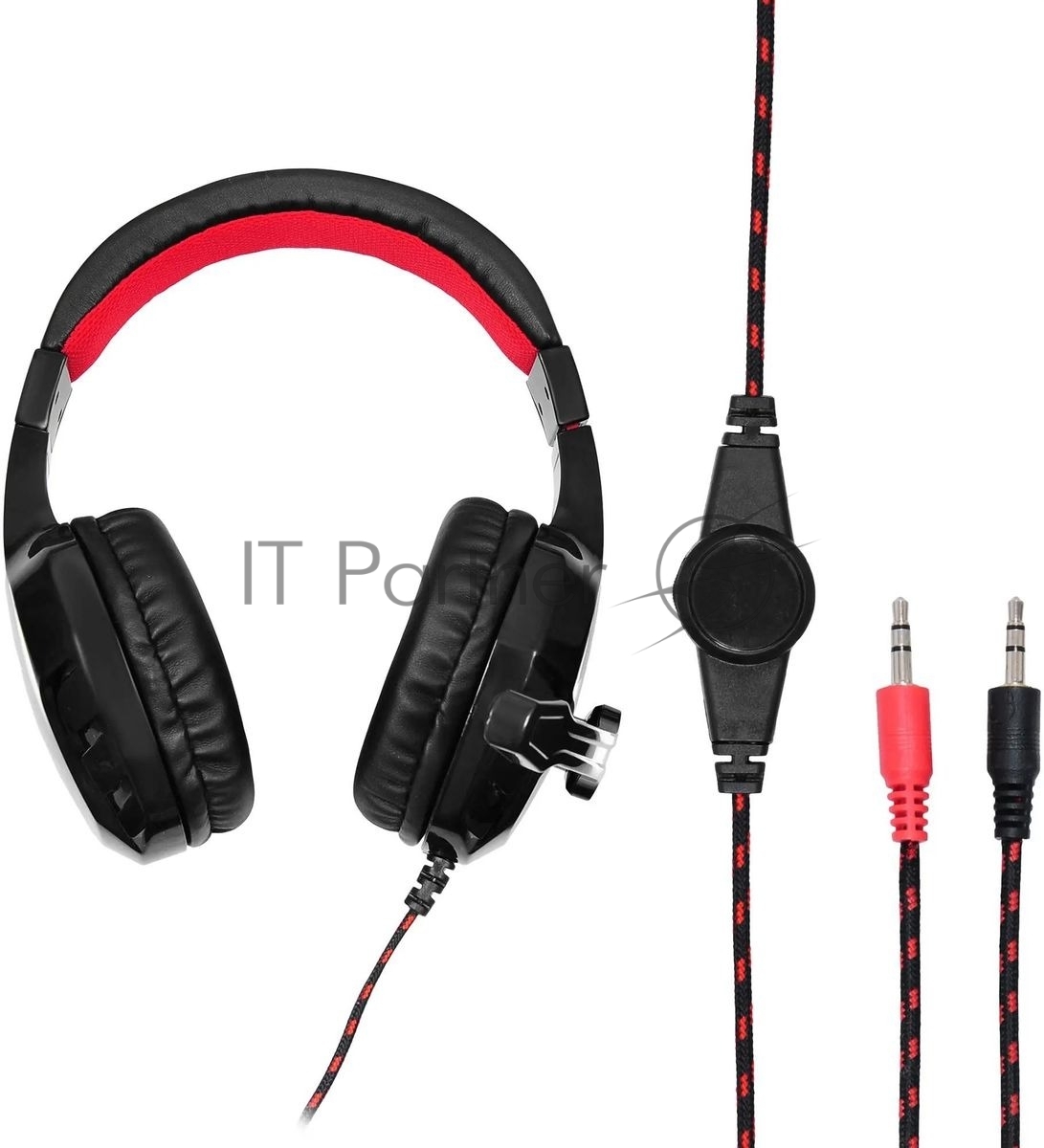 Гарнитура Oklick HS-L320G Phoenix чёрный, проводная, 3.5 мм