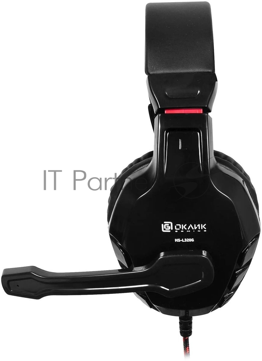 Гарнитура Oklick HS-L320G Phoenix чёрный, проводная, 3.5 мм