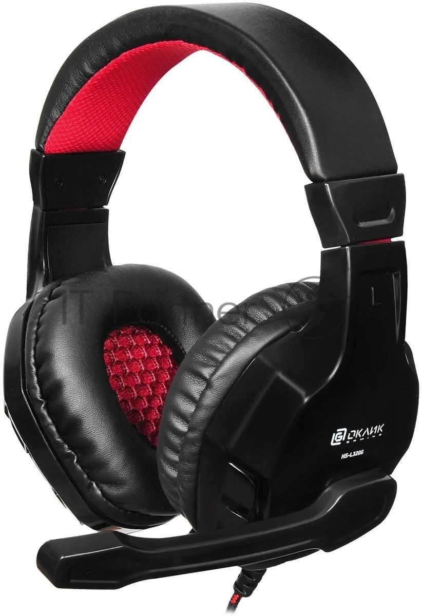 Гарнитура Oklick HS-L320G Phoenix чёрный, проводная, 3.5 мм