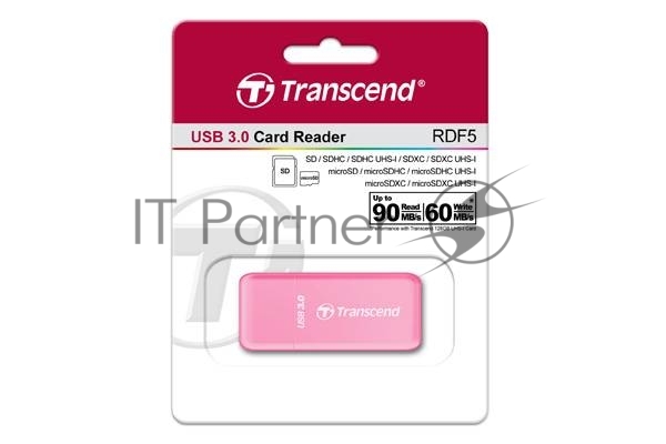 Кард-ридер Transcend All in1 Multi Card Reader, Pink