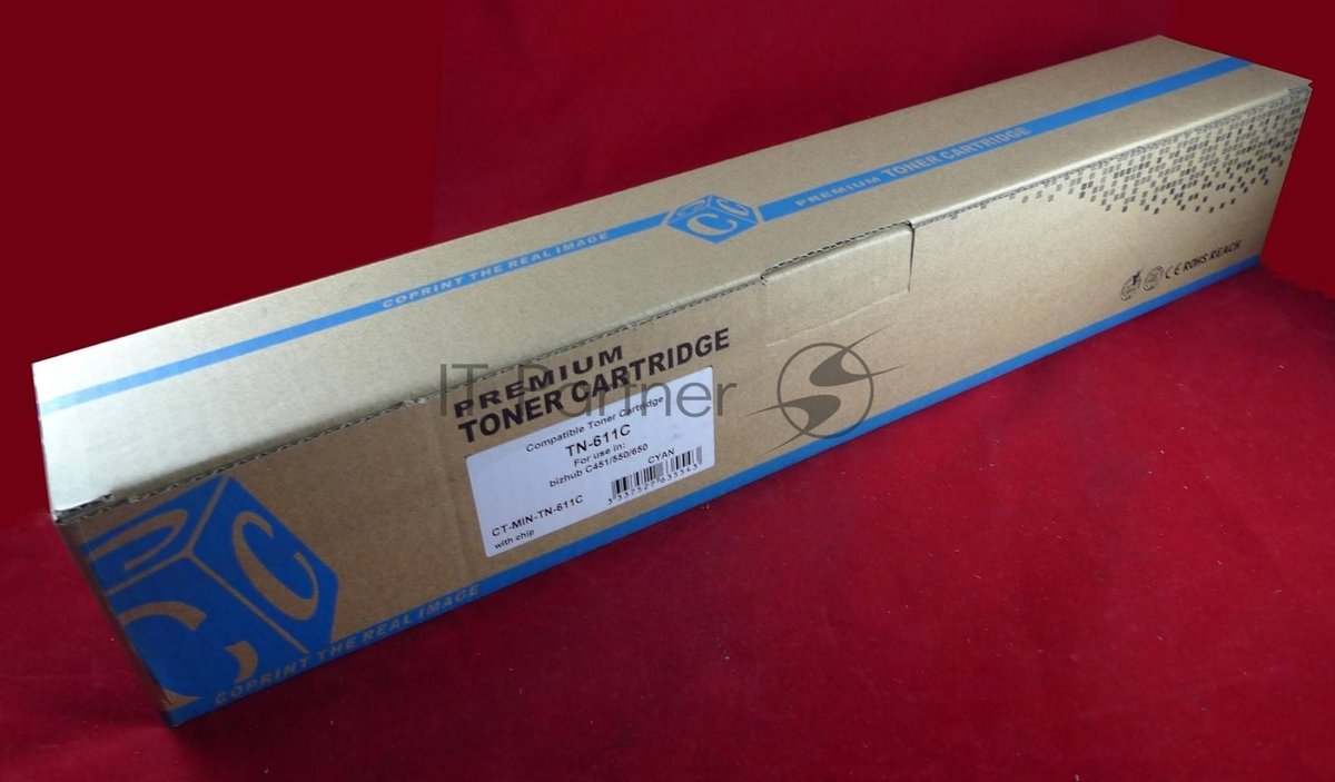 Тонер Konica-Minolta bizhub C451/C550/C650 синий TN-611C (туба, 390г) JPN