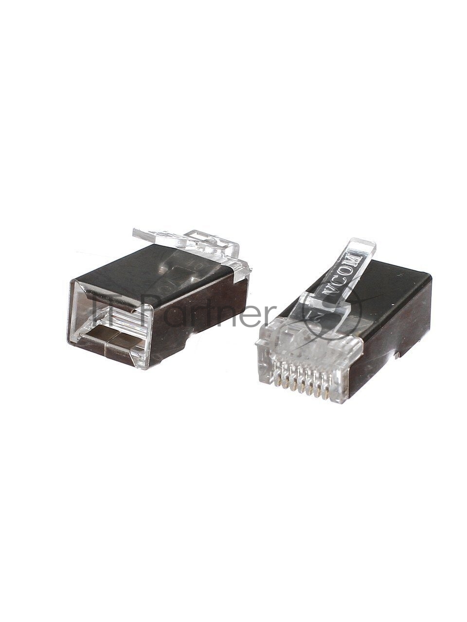 Коннекторы/ Коннекторы RJ45 8P8C для FTP кабеля 5 кат. экранированные, 100шт, VCOM <VNA2230-1/100>