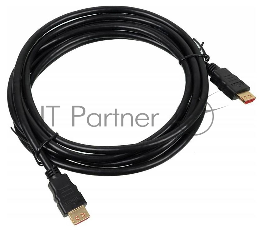 Кабель аудио-видео Buro HDMI (m)/HDMI (m) 3м. позолоченные контакты черный