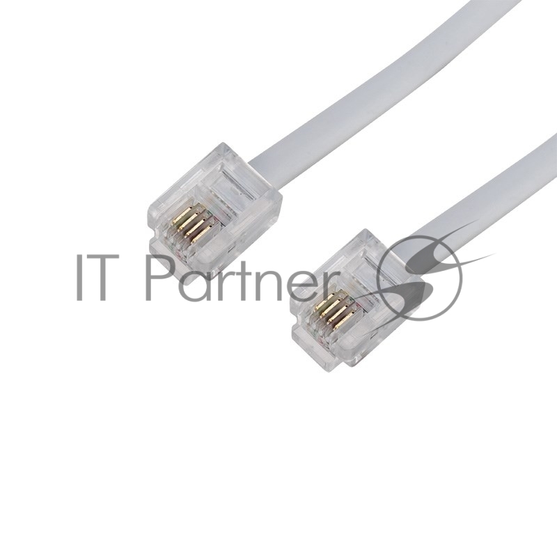 Rexant (18-3151) Удлинитель телефонный, плоский, RJ-11 (6P-4C), 15м, белый