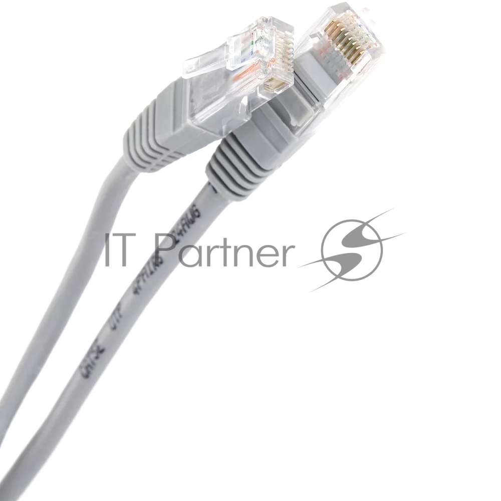 Патч-корд 20м "Telecom" UTP кат.5е RJ45, литой, серый, NA102--20M