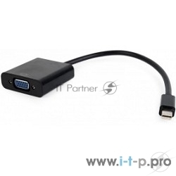 <085964> Кабель-переходник miniDP (m) < - > VGA (f), Cablexpert A-mDPM-VGAF-02 (15 см) [A-mDPM-VGAF-02]