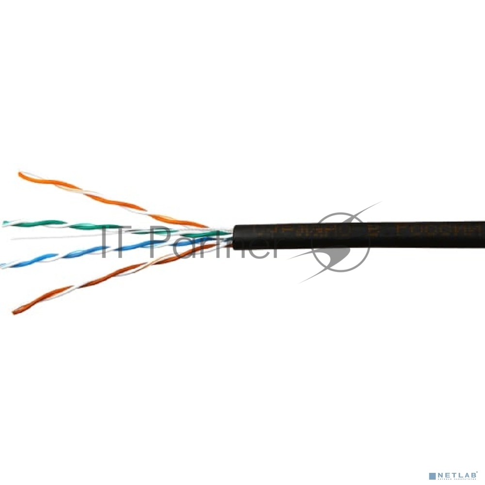 SkyNet Кабель UTP outdoor 4x2x0,51, медный, FLUKE TEST, кат.5e, однож., (305м) box, черный [CSP-UTP-4-CU-OUT](АК5018342/1693221)