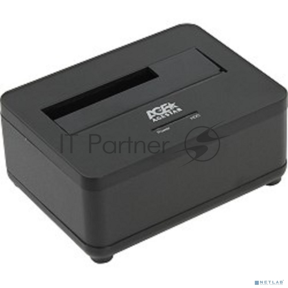 Докстанция 2,5"/3,5" SATAIII AgeStar 3UBT7 USB 3.0, пластик+алюминий, черная