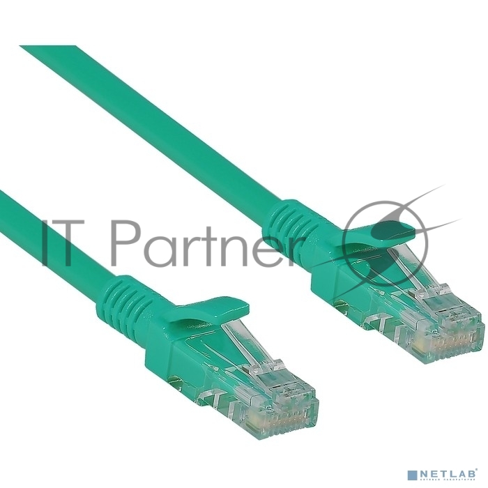 Exegate EX258669RUS Патч-корд UTP-RJ45-RJ45-5e-1,5M-GN, UTP, cat.5e, 1.5м, зеленый