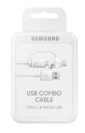 Кабель Samsung EP-DG930DWEGRU USB-microUSB/USB Type-C белый 1.5м