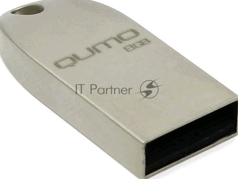 Флешка USB 2.0 QUMO 8Gb, Cosmos QM8GUD-Cos серебристый